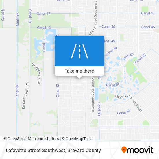 Mapa de Lafayette Street Southwest