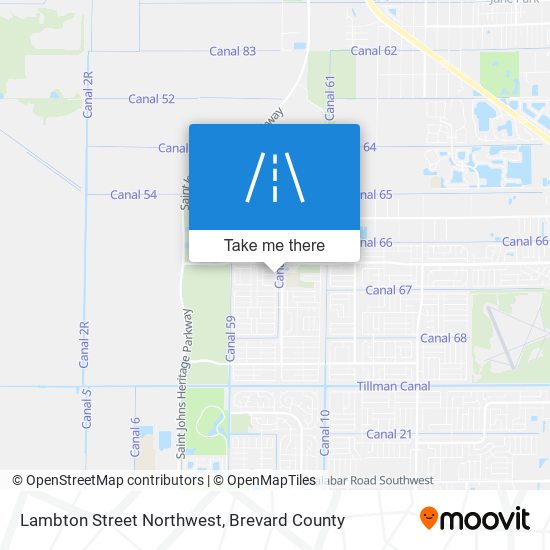 Lambton Street Northwest map