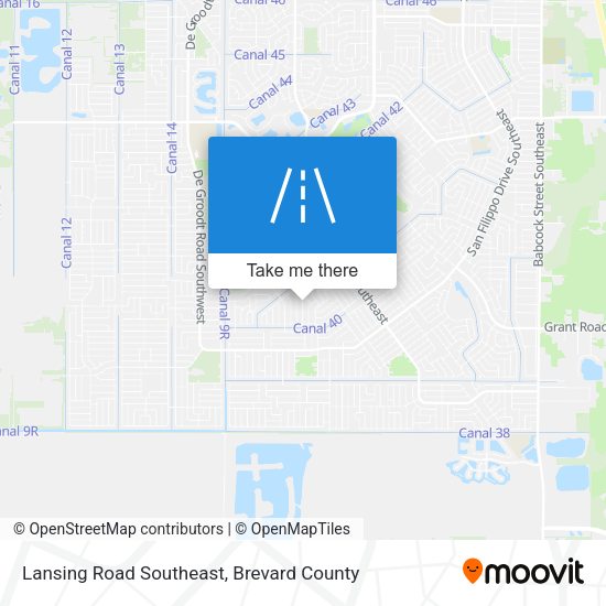 Lansing Road Southeast map