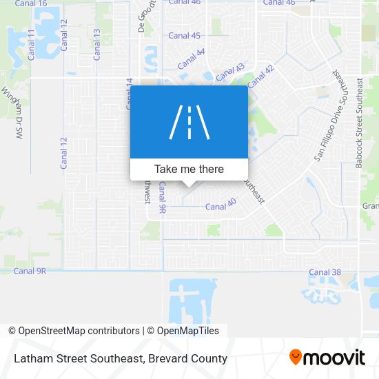 Mapa de Latham Street Southeast