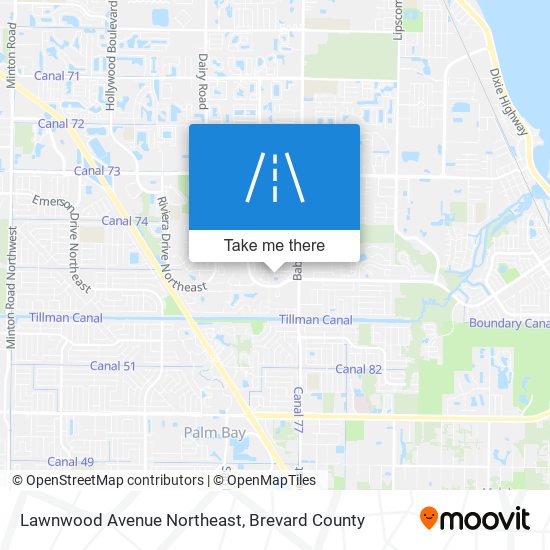 Mapa de Lawnwood Avenue Northeast