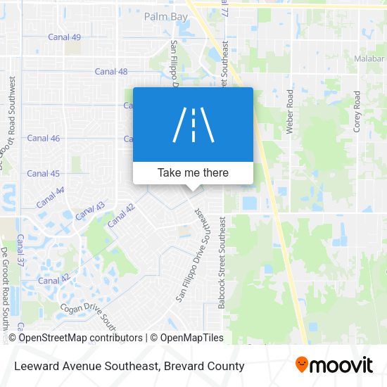 Leeward Avenue Southeast map