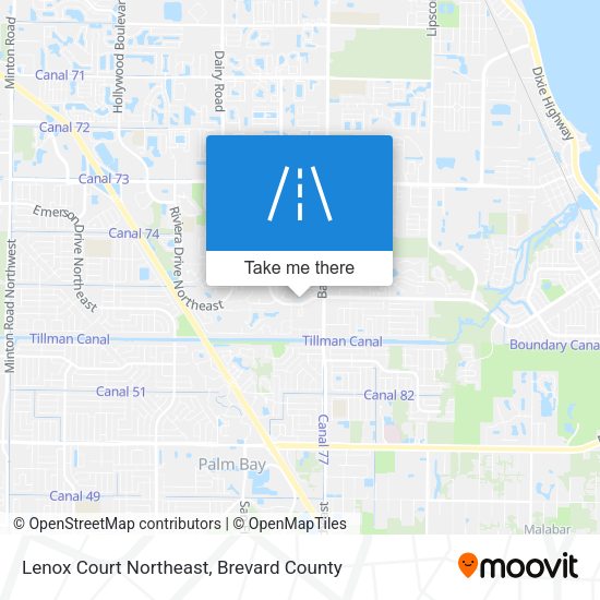 Mapa de Lenox Court Northeast
