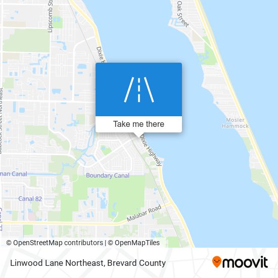 Linwood Lane Northeast map