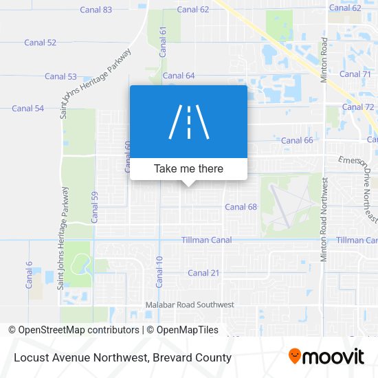 Locust Avenue Northwest map