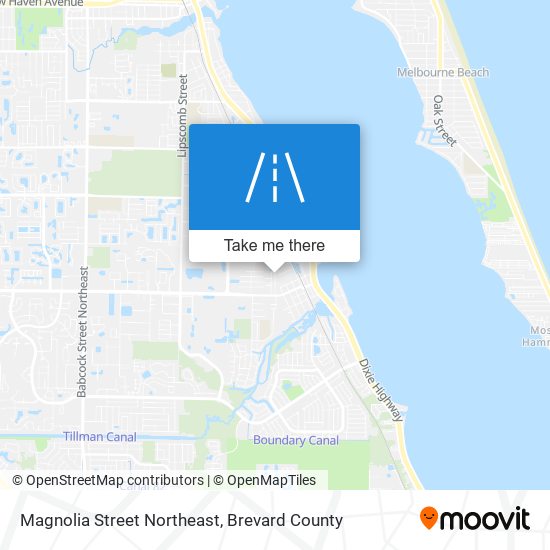 Mapa de Magnolia Street Northeast