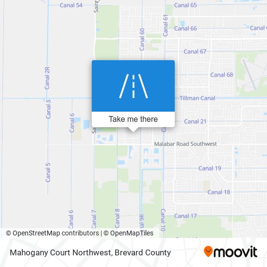 Mapa de Mahogany Court Northwest