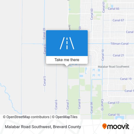 Malabar Road Southwest map