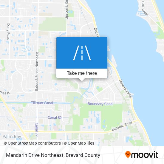 Mandarin Drive Northeast map