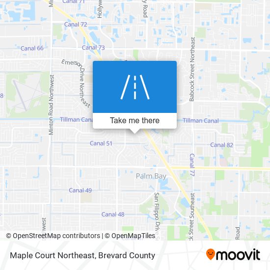 Mapa de Maple Court Northeast