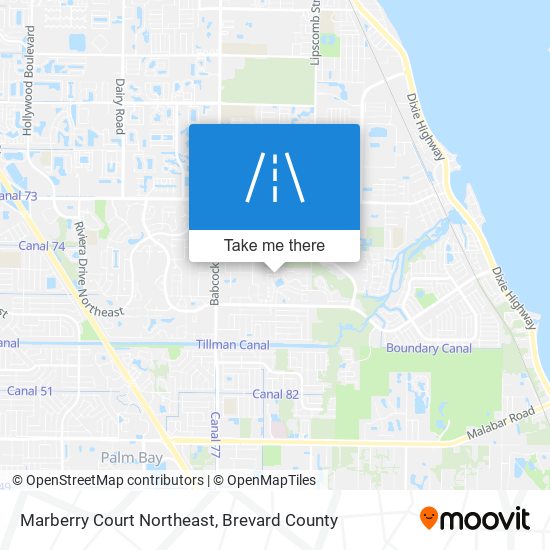 Mapa de Marberry Court Northeast