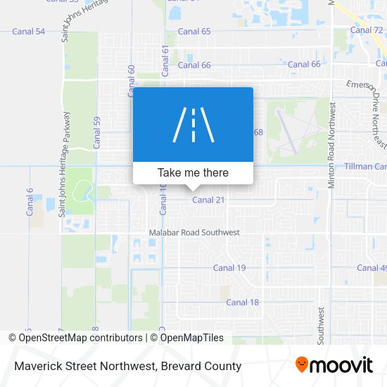 Maverick Street Northwest map