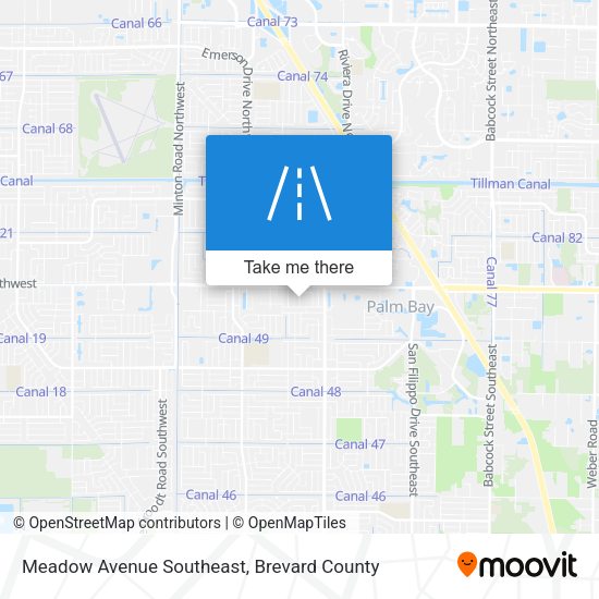 Mapa de Meadow Avenue Southeast