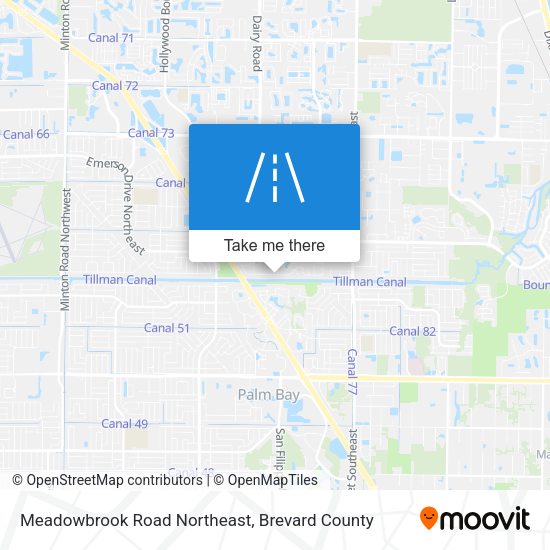 Meadowbrook Road Northeast map