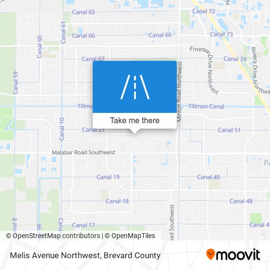 Melis Avenue Northwest map