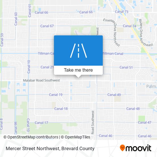 Mercer Street Northwest map