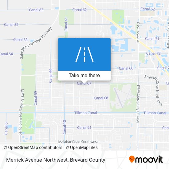 Merrick Avenue Northwest map