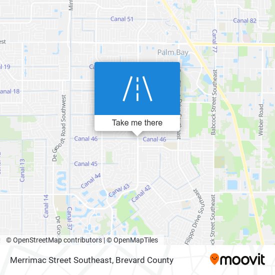 Mapa de Merrimac Street Southeast