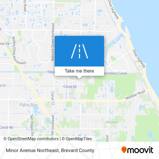 Minor Avenue Northeast map