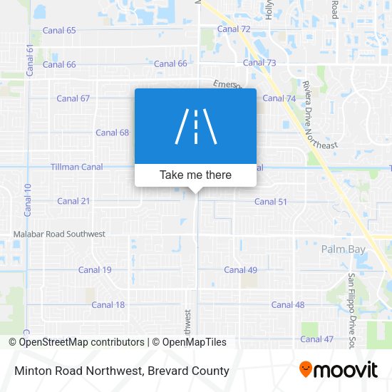 Minton Road Northwest map