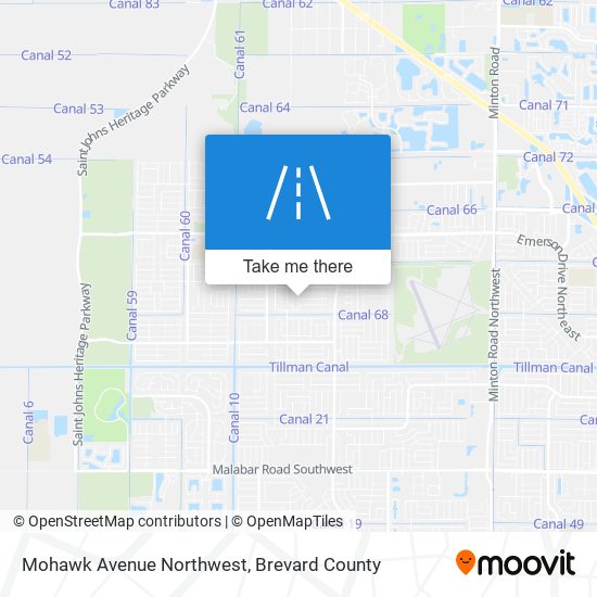 Mohawk Avenue Northwest map