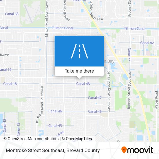 Montrose Street Southeast map