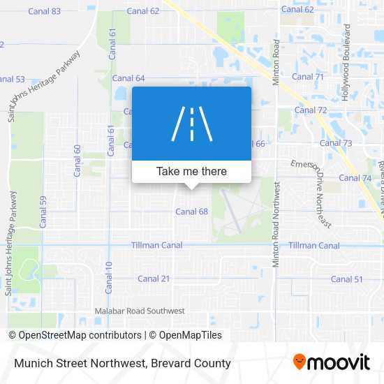 Mapa de Munich Street Northwest