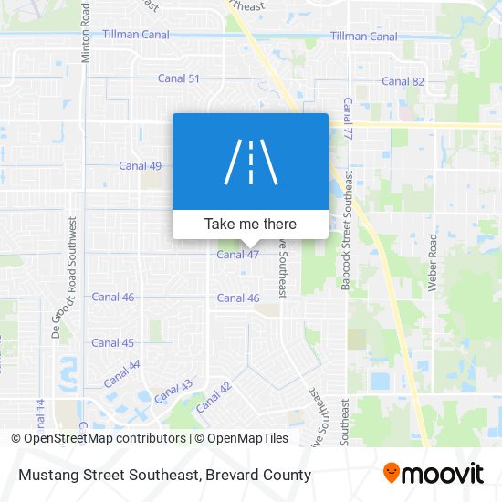 Mapa de Mustang Street Southeast