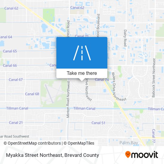 Mapa de Myakka Street Northeast