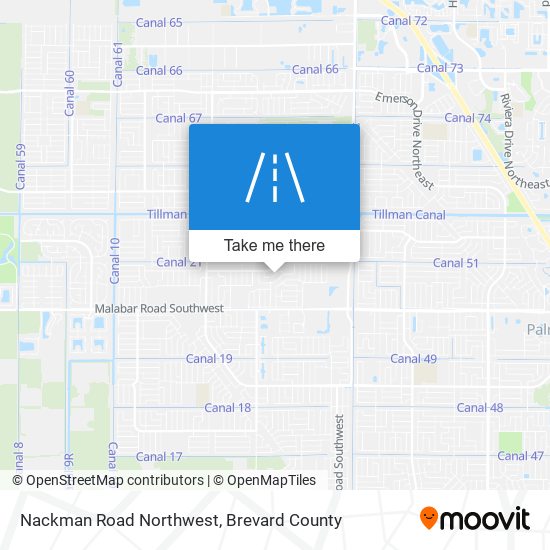 Mapa de Nackman Road Northwest