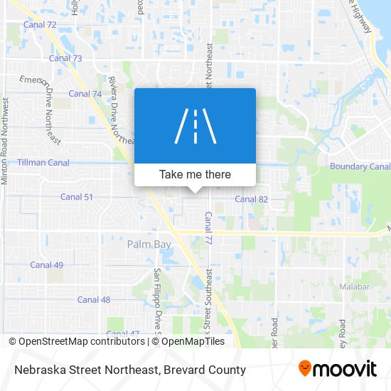 Mapa de Nebraska Street Northeast