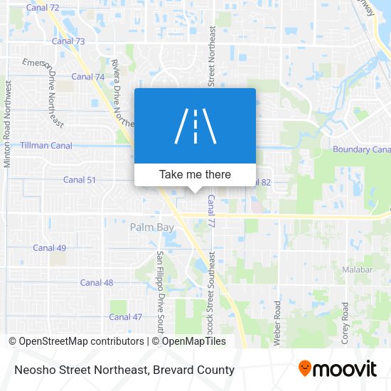 Neosho Street Northeast map
