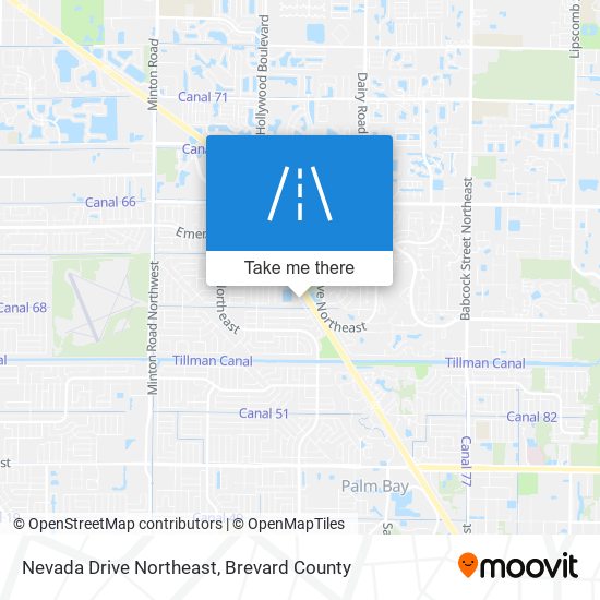 Mapa de Nevada Drive Northeast