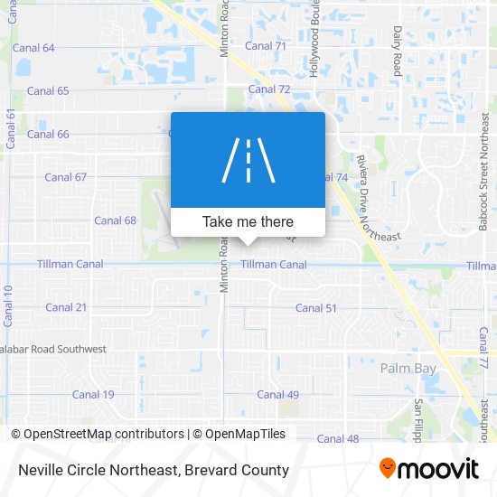 Mapa de Neville Circle Northeast