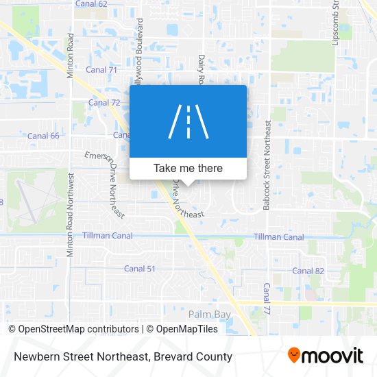 Newbern Street Northeast map