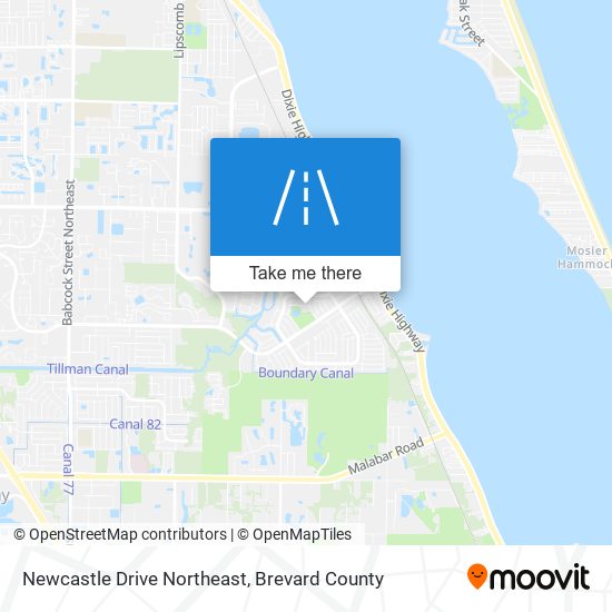 Mapa de Newcastle Drive Northeast