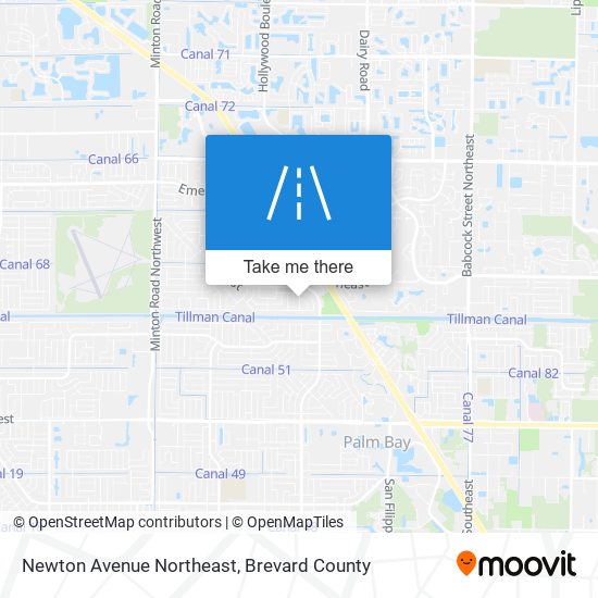 Mapa de Newton Avenue Northeast