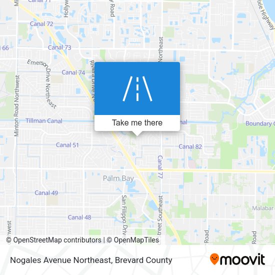 Nogales Avenue Northeast map