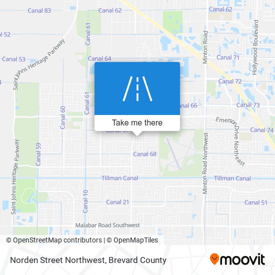 Mapa de Norden Street Northwest