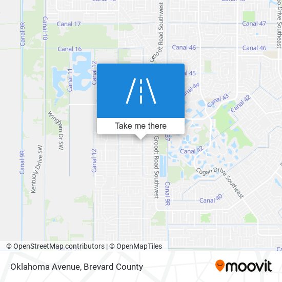 Mapa de Oklahoma Avenue