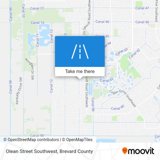 Mapa de Olean Street Southwest