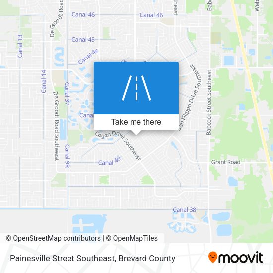 Mapa de Painesville Street Southeast