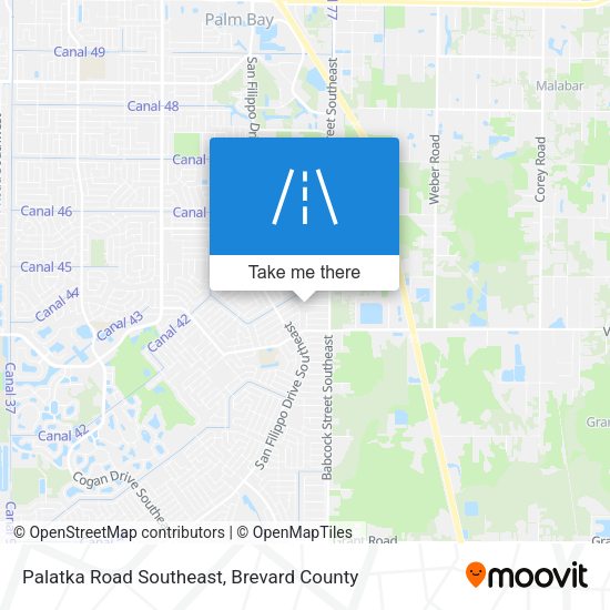 Palatka Road Southeast map