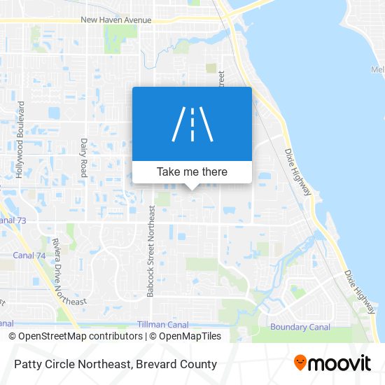 Patty Circle Northeast map