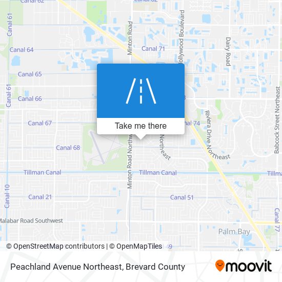 Mapa de Peachland Avenue Northeast