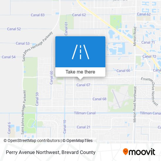 Perry Avenue Northwest map