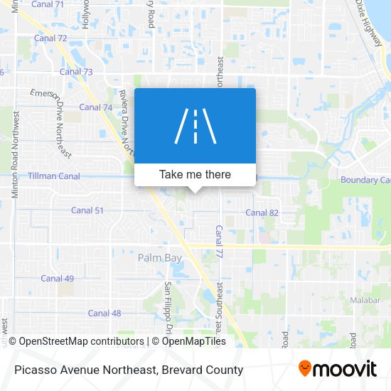 Picasso Avenue Northeast map