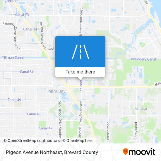 Mapa de Pigeon Avenue Northeast