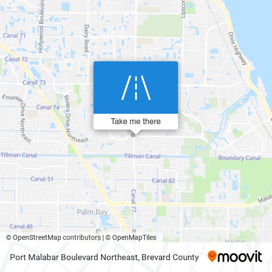 Mapa de Port Malabar Boulevard Northeast