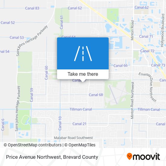 Mapa de Price Avenue Northwest